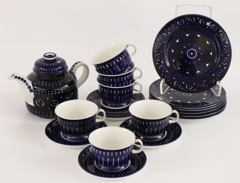 Teservisdelar, "Valencia", Ulla Procopé för Arabia