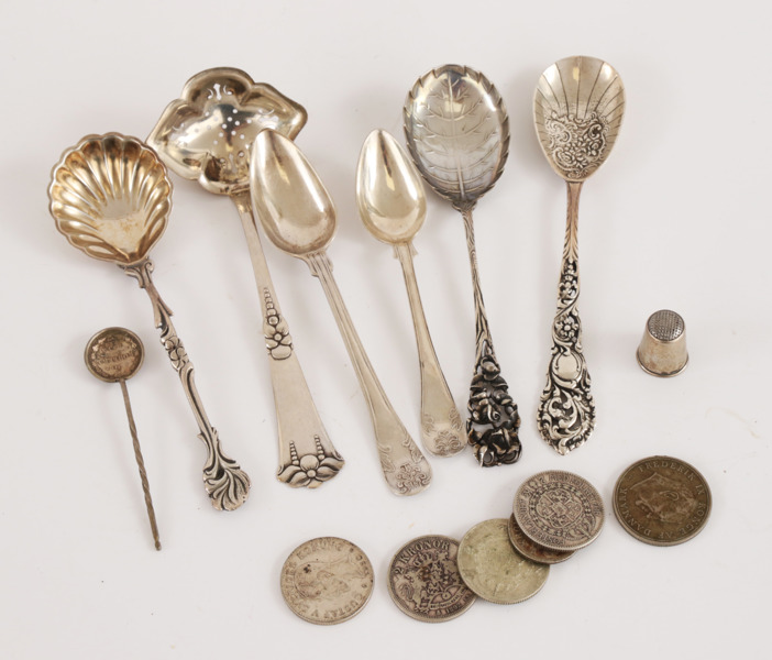 Parti silverföremål