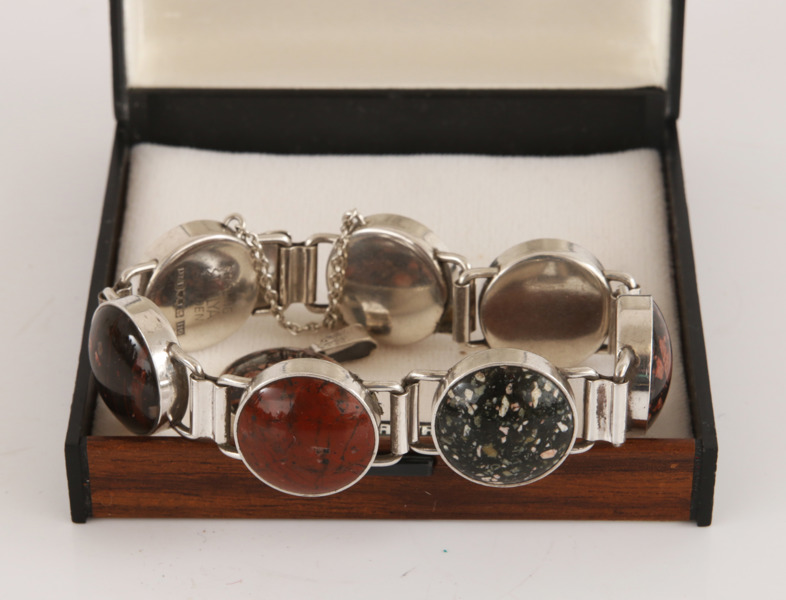 Armband och hänge, sterlingsilver, Stenlya, 1983/84