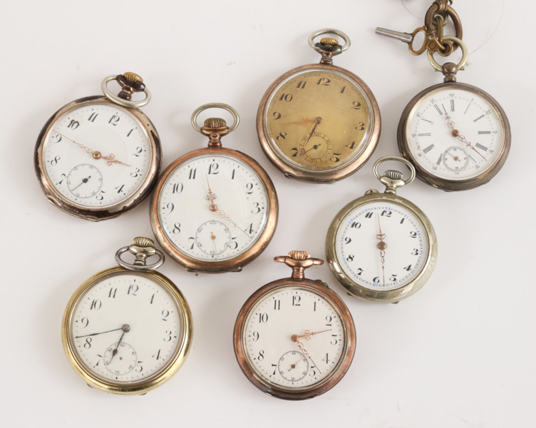 Fickur 7st, varav 5st av silver