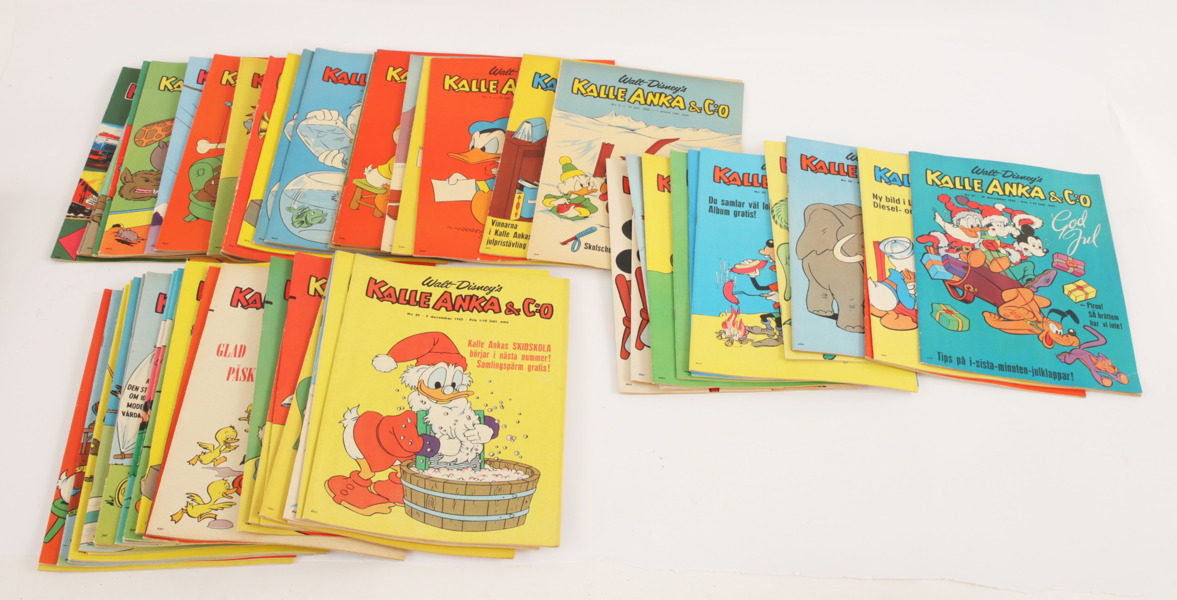 Serietidningar 54st, Kalle Anka & co, 1965