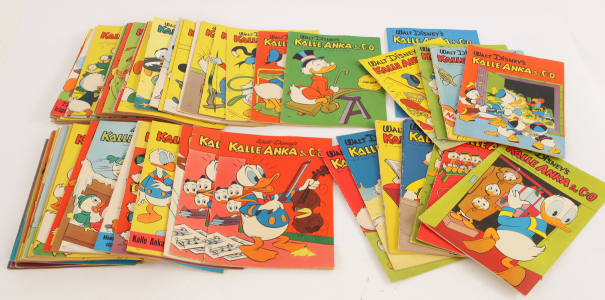 Parti serietidningar, Kalle Anka & co, 1950/60-tal