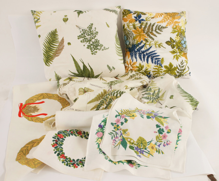 Parti textilier, bl.a. Jobs, Leksand