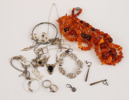 Parti smycken, mestadels silver