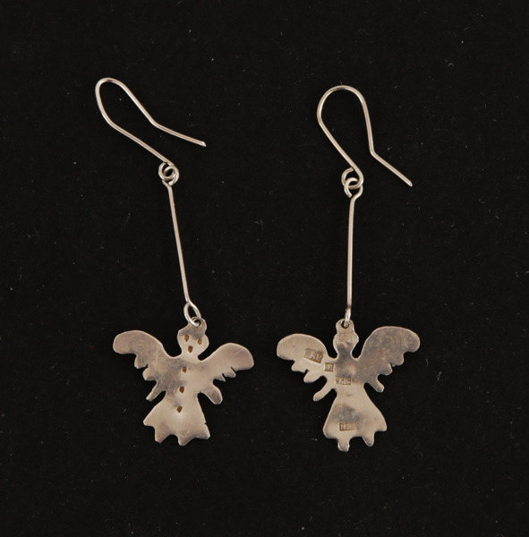 Örhängen ett par, sterlingsilver, Karin Ferner, Falun, 1987