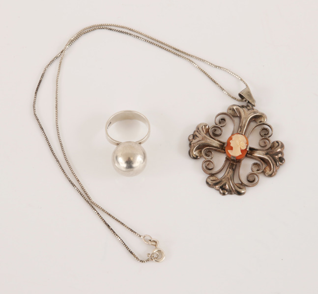 Smycken 2 delar, silver