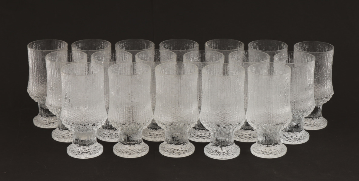 Glas på fot 18st, "Ultima Thule", Tapio Wirkkala för Iittala