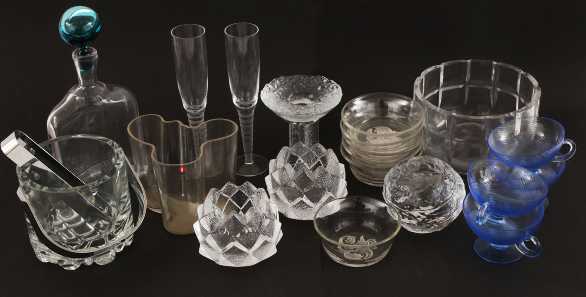 Parti glas och kristall