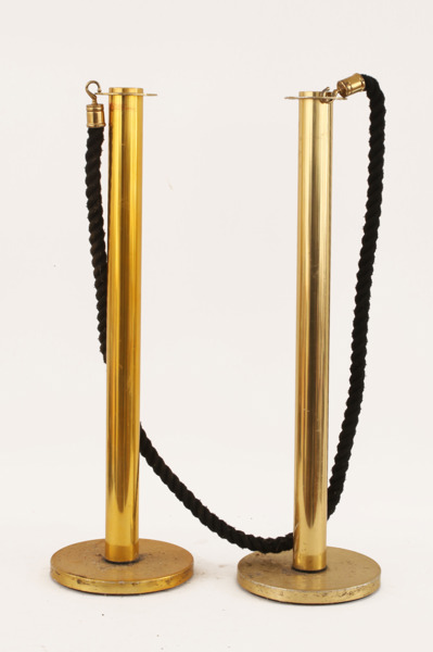 Avspärrningsstolpar ett par