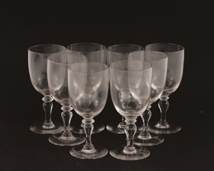 Vinglas 8st, 18/1900-tal