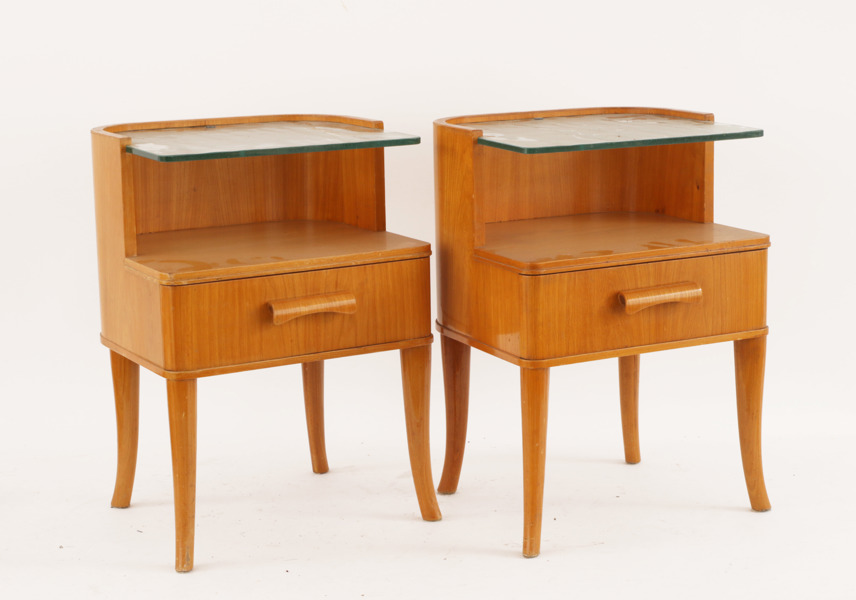 Nattduksbord ett par, 1940-tal