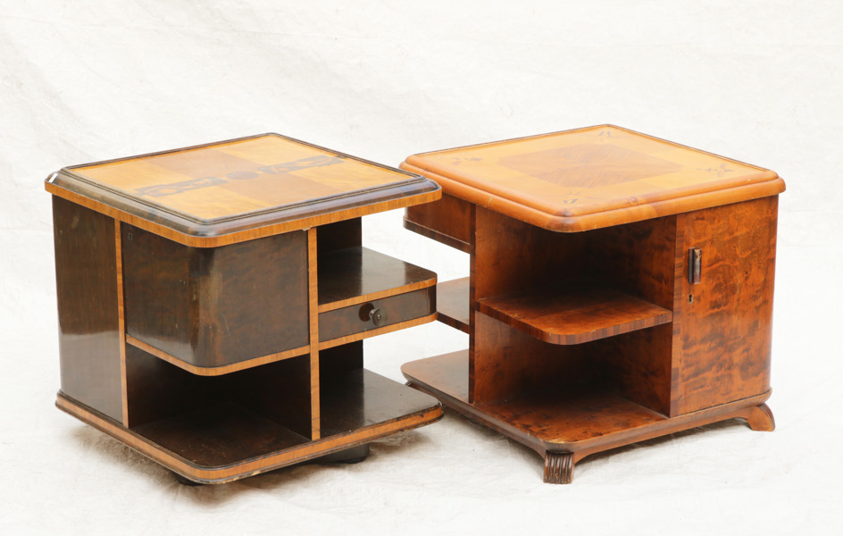 Rökbord 2st, art deco, 1900-talets första hälft
