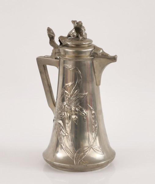 Serveringskanna, Kayserzinn, Tyskland, omkring år 1900