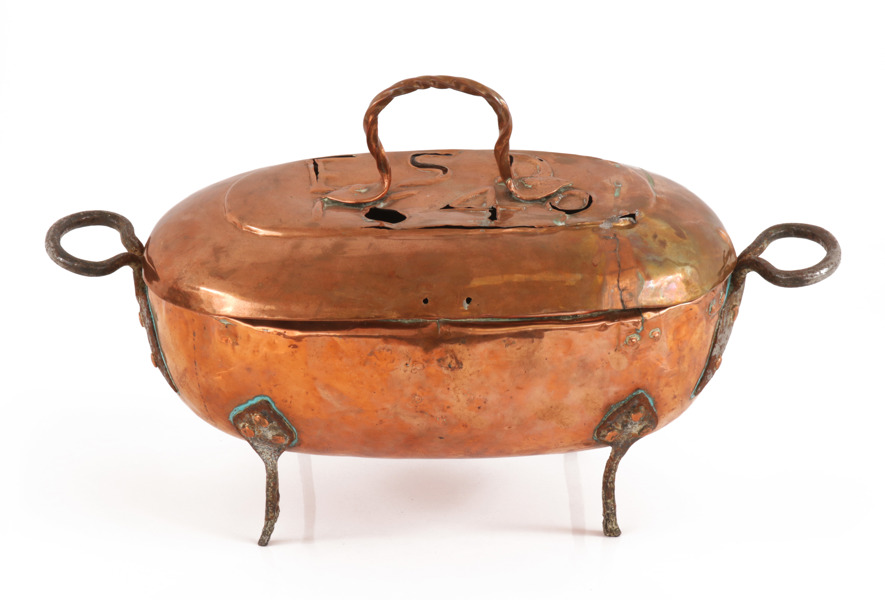 Gryta med lock, daterad 1640