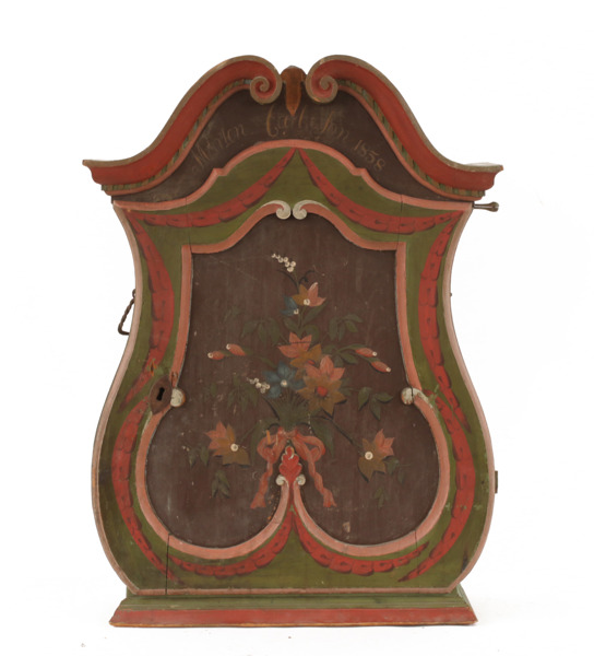 Väggskåp, allmoge, daterat 1838