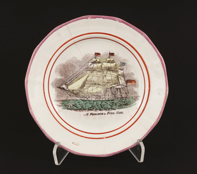 Tallrik, Sunderland, England, omkring 1800-talets mitt