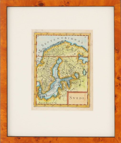 Karta över Sverige, 17/1800-tal