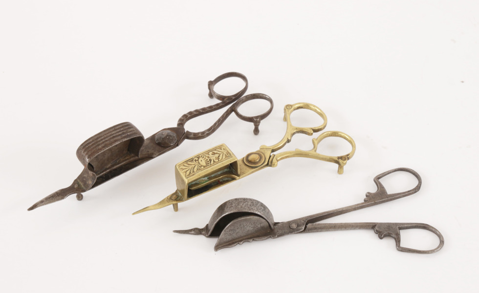 Ljussaxar 3st, 17/1800-tal