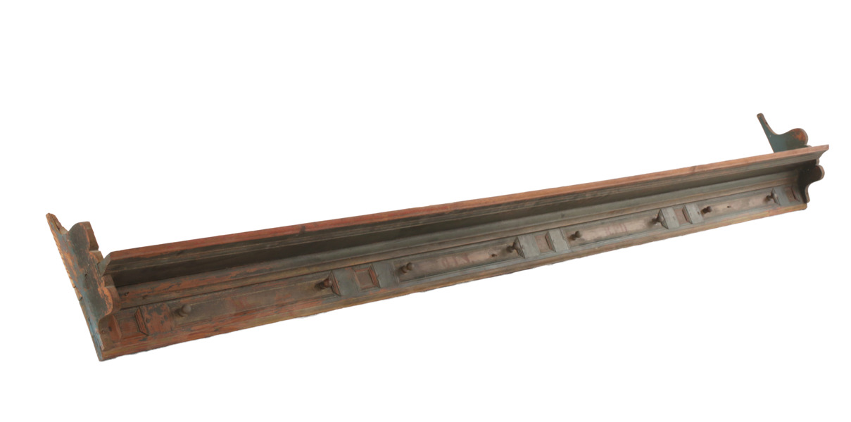 Vägghylla, allmoge, 1800-tal