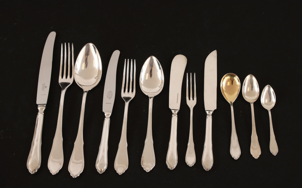 Bestickuppsättning i nysilver