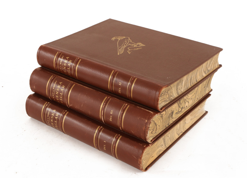 3 band, "Svenska fåglar", Wright, tryckt bl.a. 1927