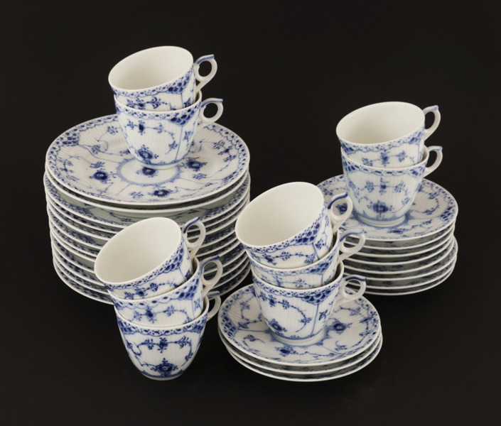 Kaffeservis, "Musselmalet", Royal Copenhagen, Danmark