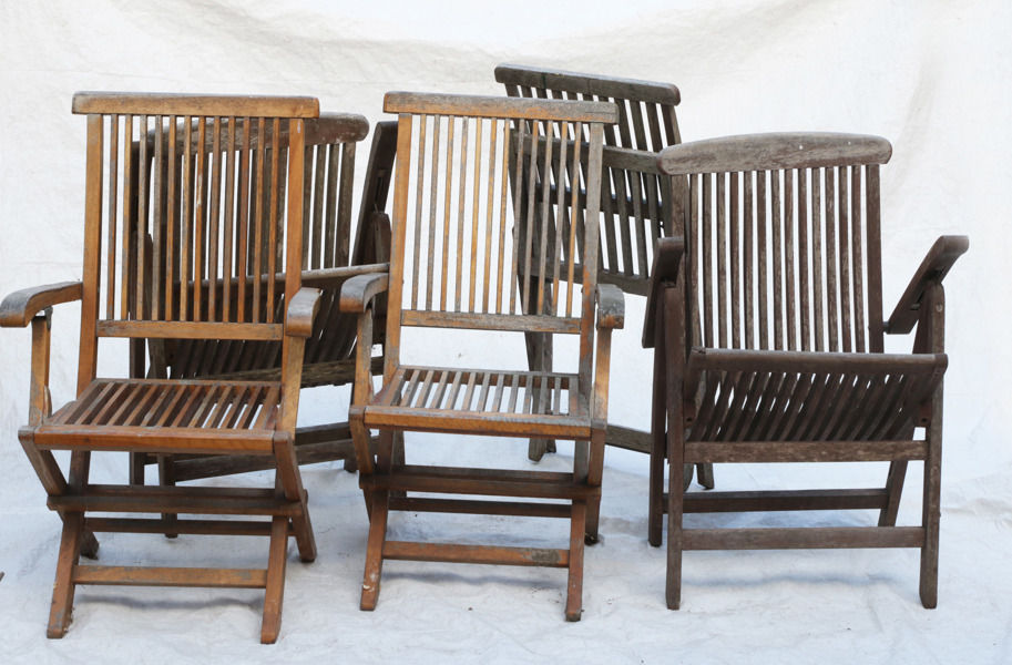 Trädgårdsstolar 5st, 19/2000-tal