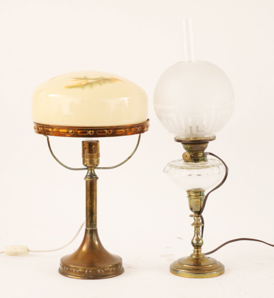 Bordslampor 2st, 1900-talets första hälft