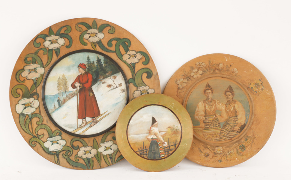 Träfat 3st, bl.a. daterat 1898