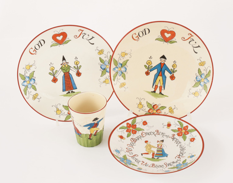 Keramik 4 delar, "Daldansen", Rörstrand