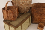 Flätade korgar 5 delar