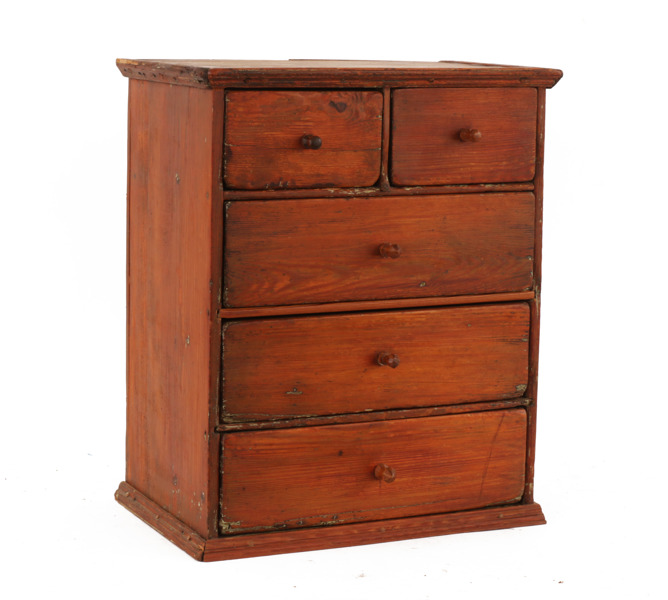 Lådfack, allmoge, 1800-tal