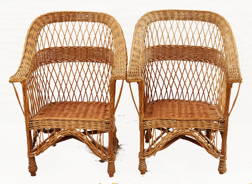 Korgstolar ett par, 1900-tal