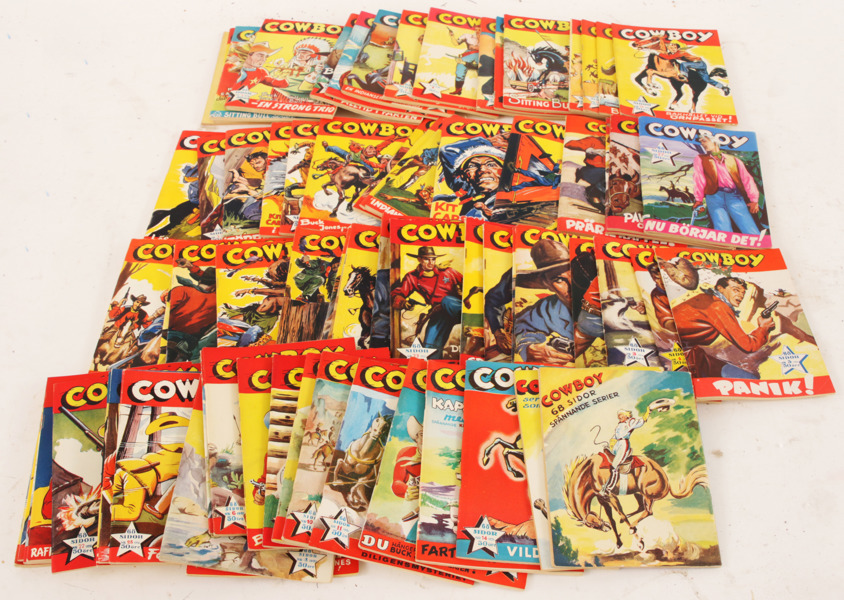 Parti serietidningar, "Cowboy", 1950-tal