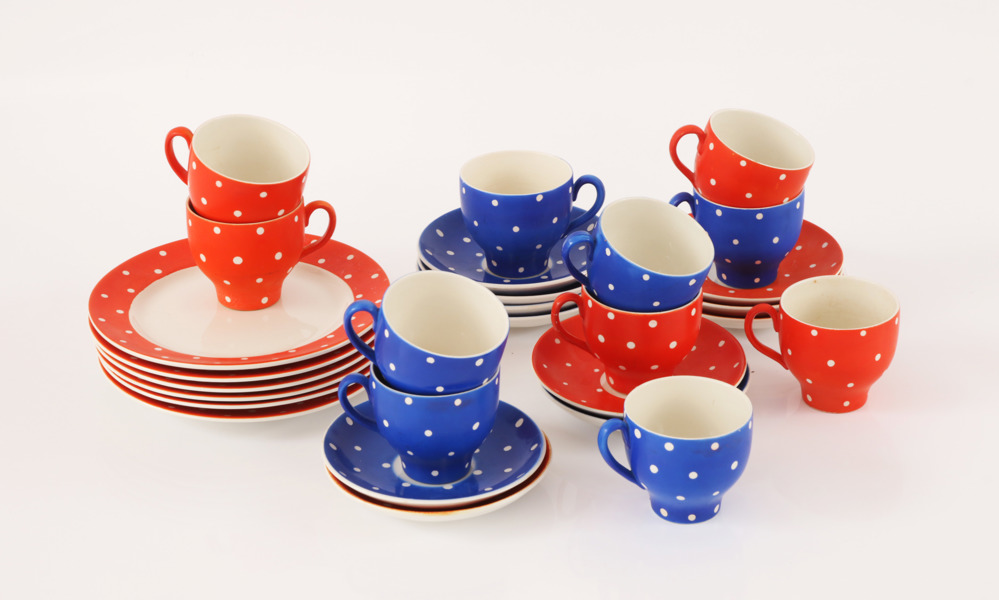 Kaffeservisdelar, "Amanita", Gefle