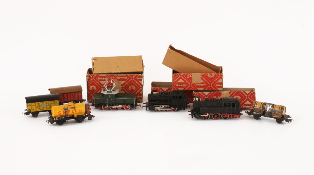 Lok och vagnar 7 delar, Märklin, Tyskland