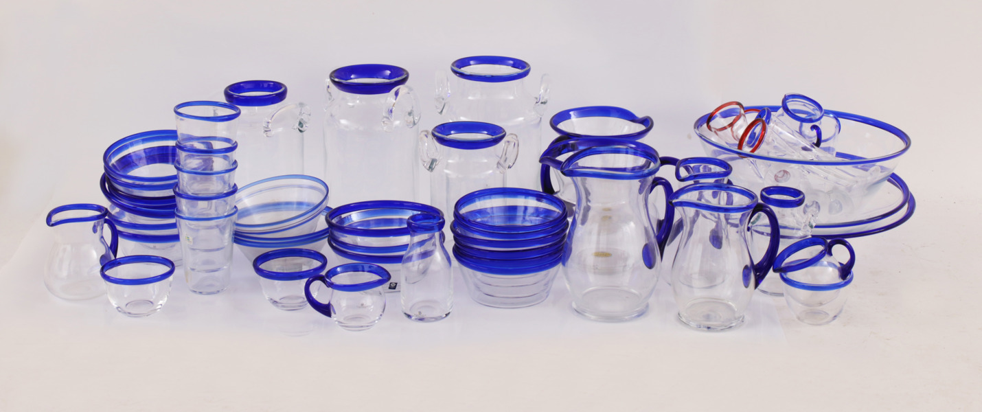 Parti glas, mestadels Bergdala