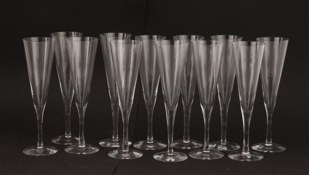 Champagneglas 12st, Orrefors