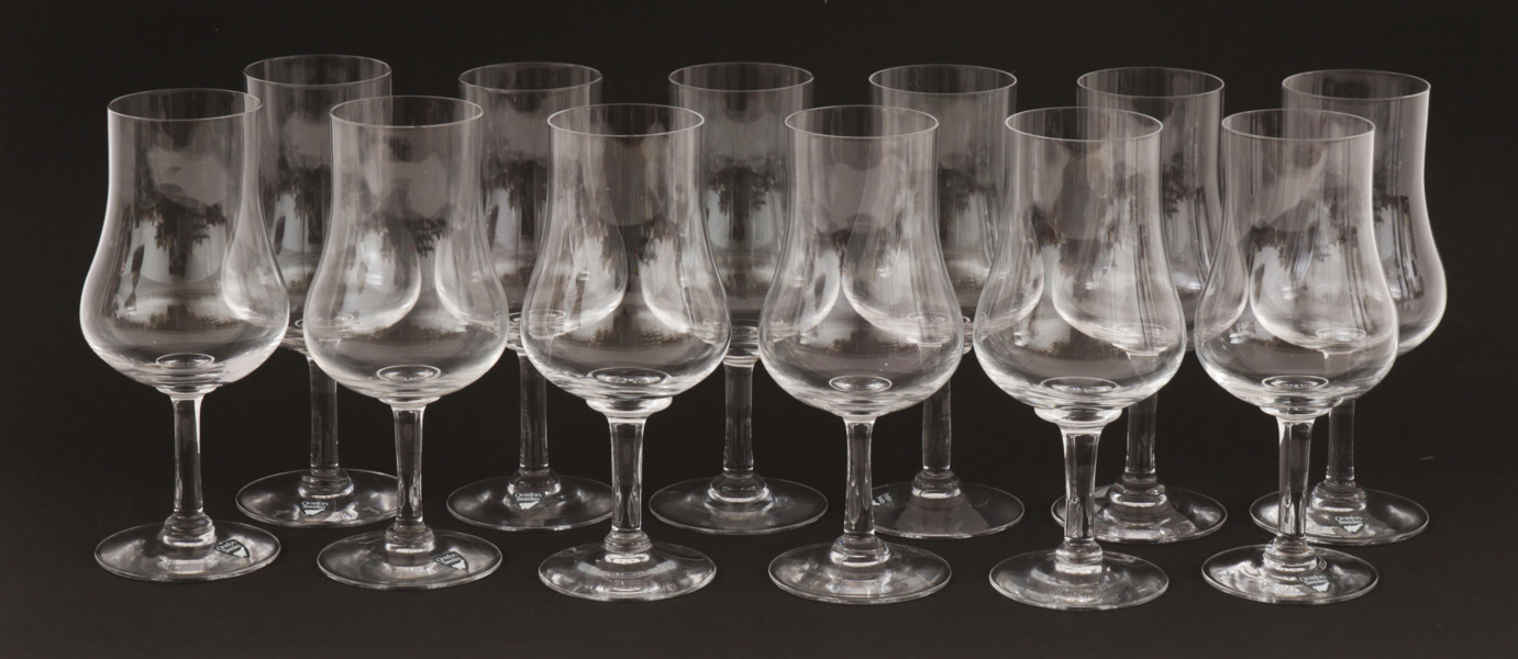 Vinprovarglas 12st, "Elixir", Orrefors