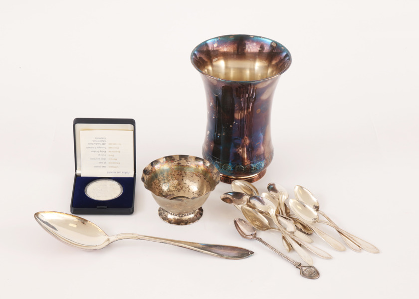 Parti silverföremål