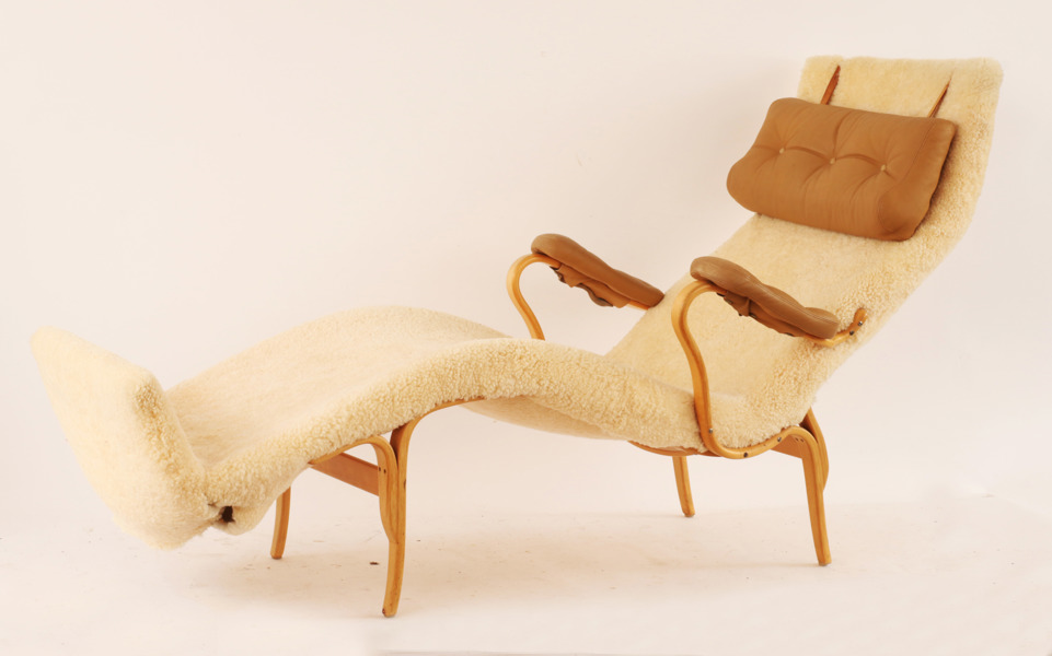 Vilstol, "Pernilla 3", Bruno Mathsson för firma Karl Mathsson, 1961