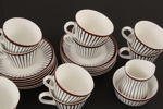 Kaffeservis, "Spisa Ribb", Stig Lindberg för Gustavsberg