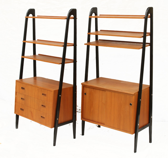 Bokhyllor ett par, 1950/60-tal