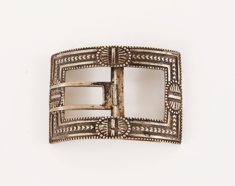 Skospänne i silver, 1800-tal