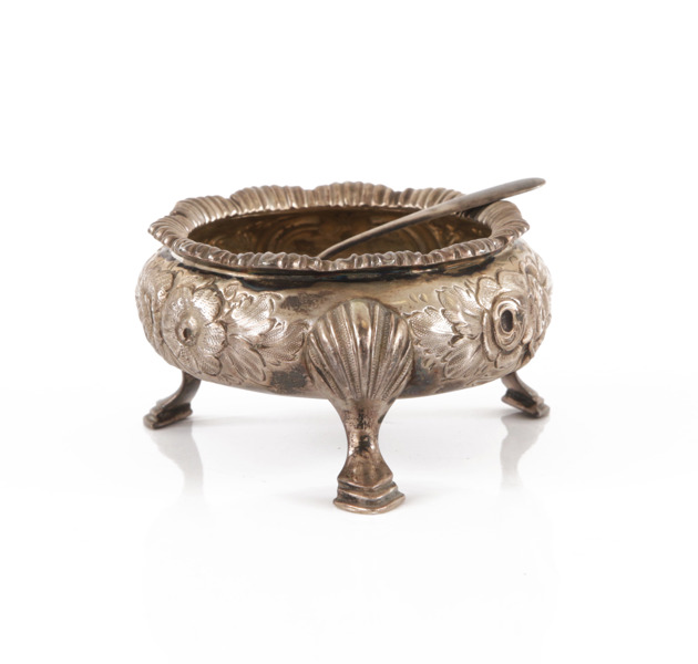 Saltkar i sterlingsilver, England, 1852