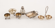 Silver 6 delar, bl.a. sterling
