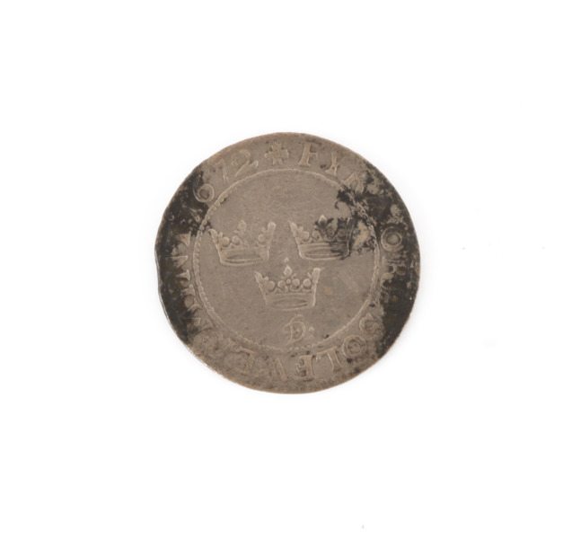 Mynt, 4 öre, Sverige, 1672