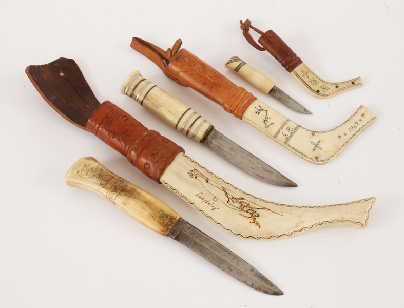 Knivar med slida 3st, samearbeten