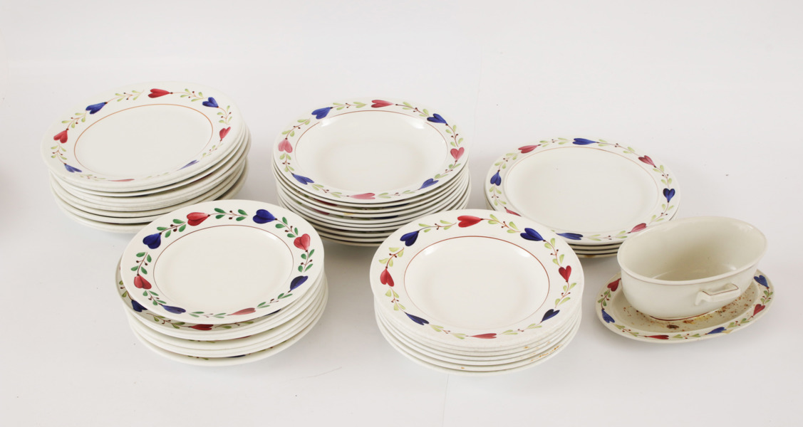 Matservisdelar, mestadels "Ranka", Gustavsberg