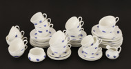 Te- och kaffeservisdelar, "Blå blom", Gustavsberg